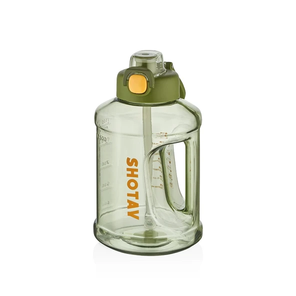 Shotay ST-6291 1500ml Yeşil Pipetli Matara ürün görseli 1