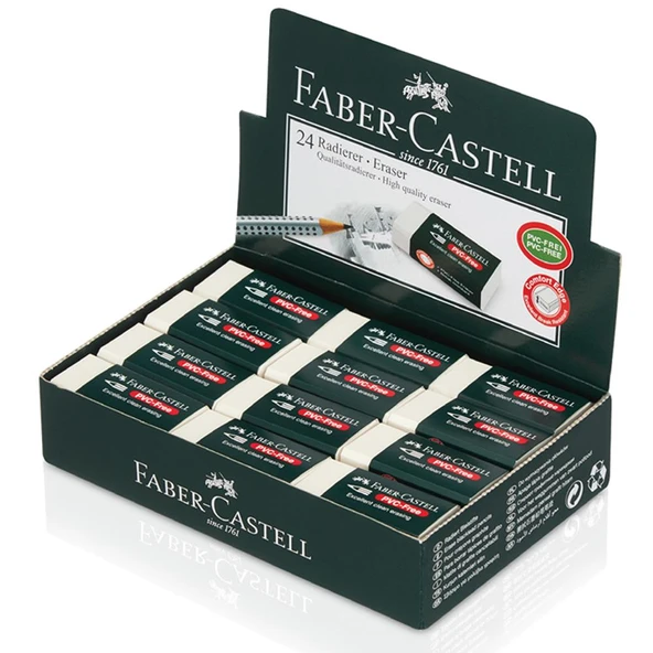 Faber-Castell Öğrenci Silgisi 24 LÜ Beyaz (7085-24) 18 85 24 ürün görseli 1