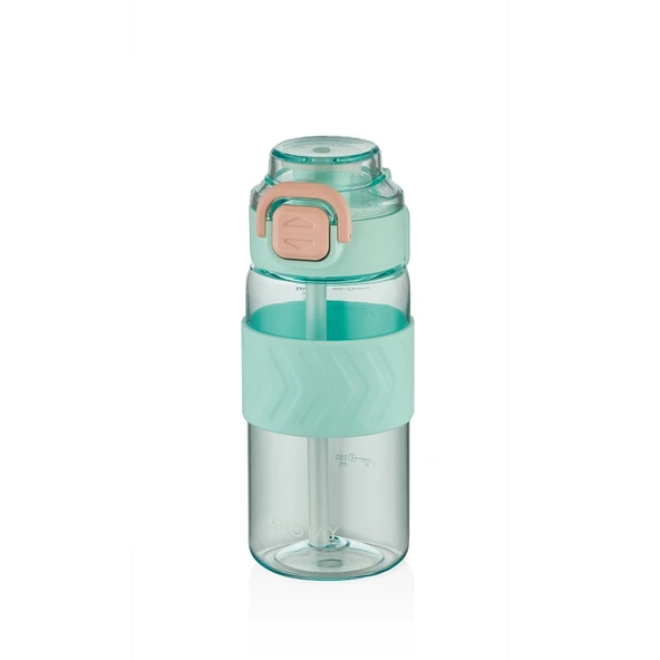 Shotay ST-7237 600ml Turkuaz Pipetli Tritan Matara ürün görseli 1