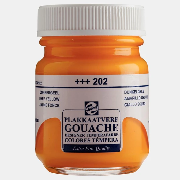 Talens Guaj Boya 16 ML Deep Sarı (Koyu Sarı) 202 ürün görseli 1