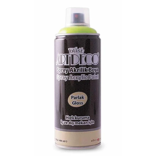 Artdeco Akrilik Sprey Boya 400 ML Limon Yeşili Y-400-525 ürün görseli 1