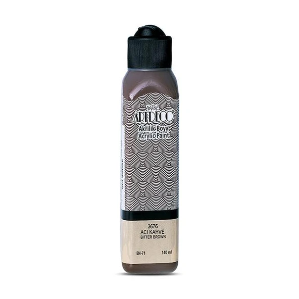 Artdeco Akrilik Boya 140 ML Acı Kahverengi 070R-3676 ürün görseli 1