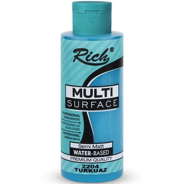 Rich Akrilik Boya Multi Surface 120 CC Turkuaz 120-2204 ürün görseli 1
