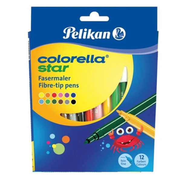 Pelikan Keçeli Boya Kalemi Colorella Karton 12 Renk C302 ürün görseli 1