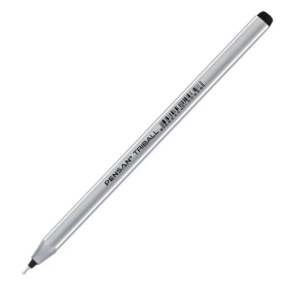 Pensan Tükenmez Kalem Triball 1.0 MM Bilye Uç Siyah 12 Lİ 1003 ürün görseli 1
