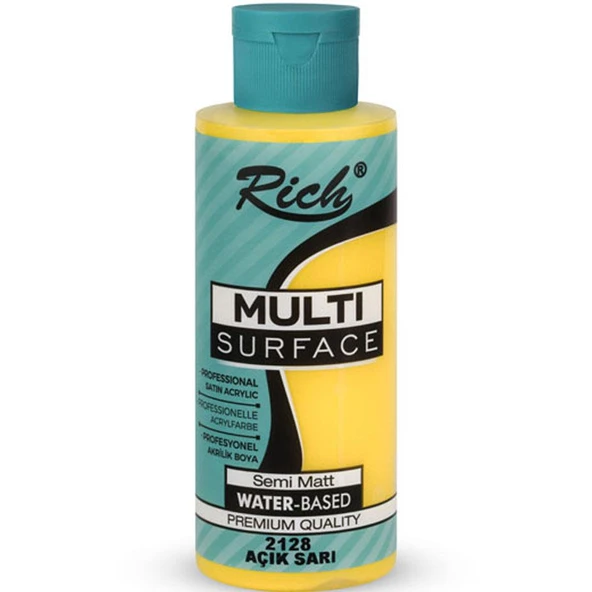 Rich Akrilik Boya Multi Surface 120 CC Açık Sarı 120-2128 ürün görseli 1