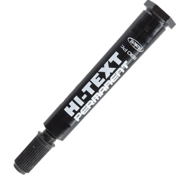 Hi-Text Markör Permanent Kesik Uçlu Siyah 830PC ürün görseli 1