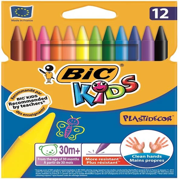Bic Pastel Boya Plastidecor Karton Kutu 12 Lİ 920299 ürün görseli 1