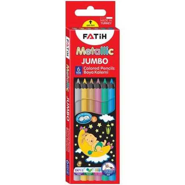 Fatih Kuru Boya Tam Boy Jumbo Metalik 6 LI 33360 ürün görseli 1