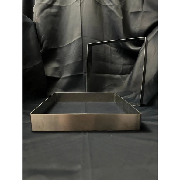 Kare Pasta ve Browni Kalıbı H:4 cm 25x25 CM ürün görseli 1