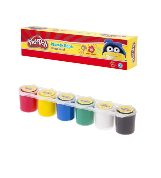 Play-Doh Parmak Boyası 30 ML 6 Renk PLAY-PR018 ürün görseli 1