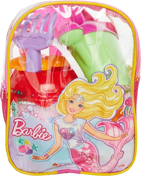 Dede Oyuncak Barbie Resimli Sırt Çantalı Plaj Set 03500 ürün görseli 1