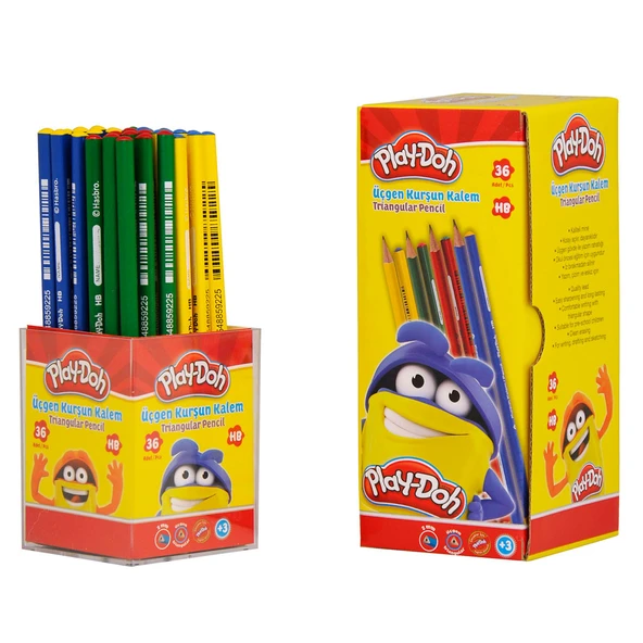 Play-Doh Kurşun Kalem Üçgen 36 Lı Stand PLAY-KK003 ürün görseli 1
