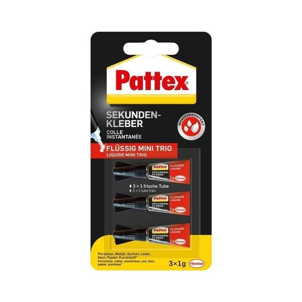 Pattex Japon Yapıştırıcı Gel Mini Süper 3x1 GR 1943764 ürün görseli 1