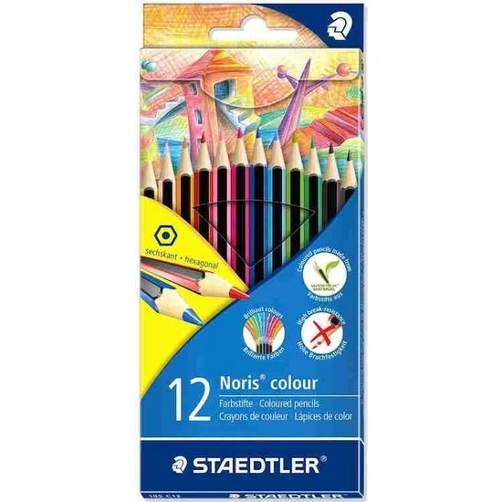 Staedtler Kuru Boya Noris Color 12 Lİ 185 C12 ürün görseli 1