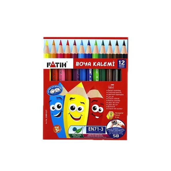 Fatih Kuru Boya Yarım Boy 12 Lİ 33012 ürün görseli 1