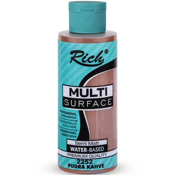 Rich Akrilik Boya Multi Surface 120 CC Pudra Kahve 2252 ürün görseli 1