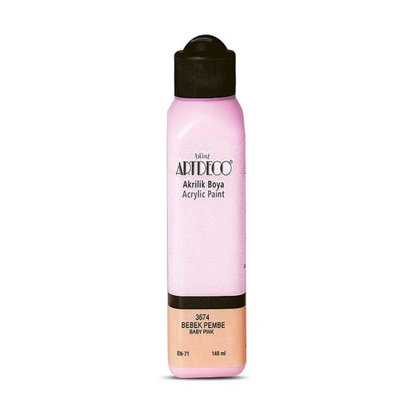 Artdeco Akrilik Boya 140 ML Bebek Pembe 070R-3674 ürün görseli 1