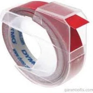 DYMO S0898150 Kabartma Şerit, 9 mmx3 mt, Kırmızı 520102 ürün görseli 1