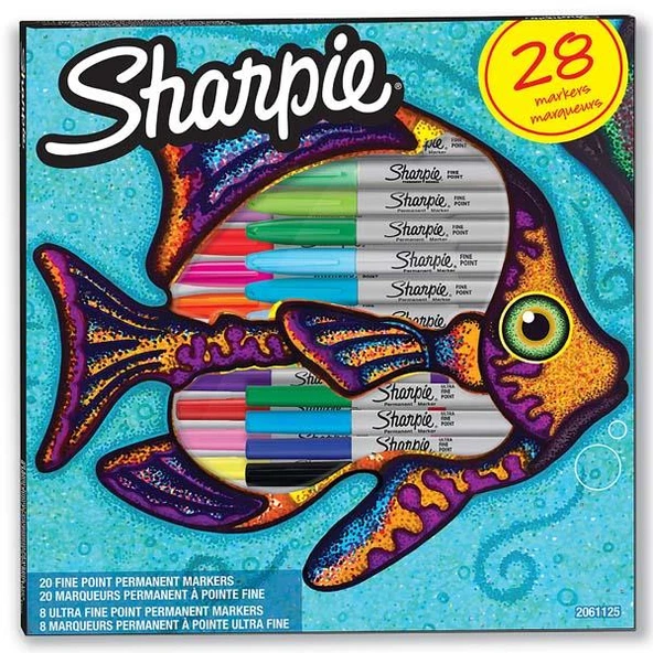 Sharpie Markör Permanent Fine 28 Li Balık 2061125 ürün görseli 1