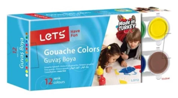 Lets Guaj Boya 25 ML 12 Renk L-5112 ürün görseli 1