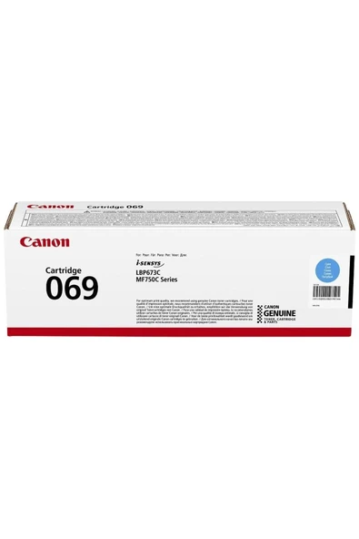 Crg-069 C Cyan Mavi Orijinal Toner Mf754-752-673 ürün görseli 1