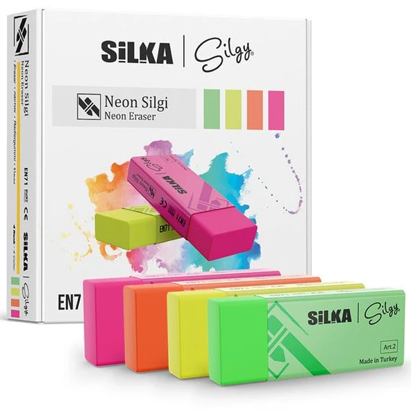 Silka Öğrenci Silgisi Neon 20 Lİ Art.2 ürün görseli 1