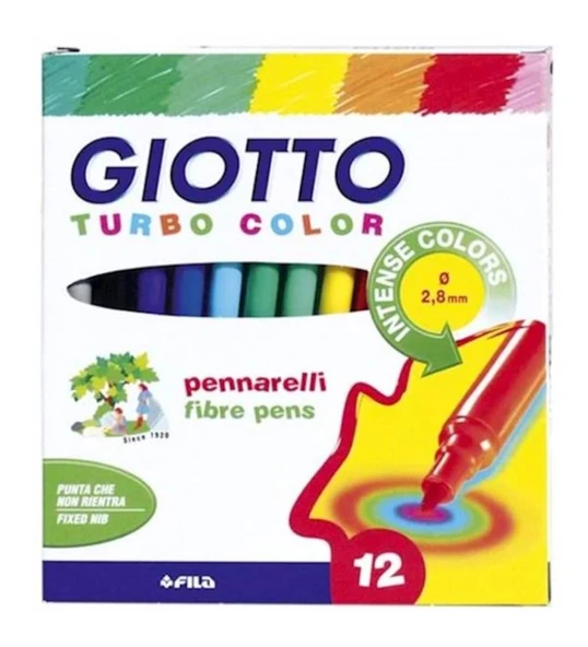 Giotto Keçeli Boya Kalemi 12 Renk 416000 ürün görseli 1