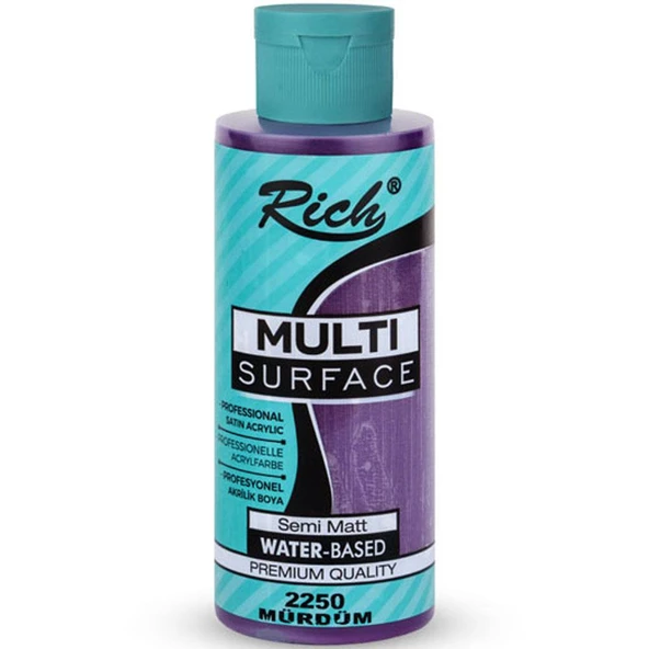 Rich Akrilik Boya Multi Surface 120 CC Mürdüm 2250 ürün görseli 1
