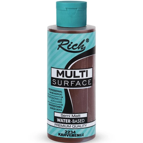 Rich Akrilik Boya Multi Surface 120 CC Kahverengi 120-2234 ürün görseli 1
