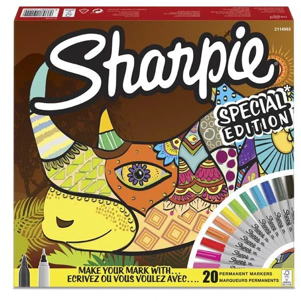 Sharpie Markör Permanent Fine 20 Li Gergedan 2110122 ürün görseli 1