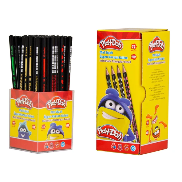 Play-Doh Kurşun Kalem Mat Üçgen 72 Li Stand PLAY-KK005 ürün görseli 1