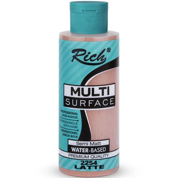Rich Akrilik Boya Multi Surface 120 CC Latte 2254 ürün görseli 1