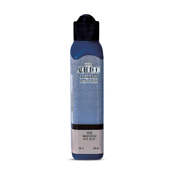 Artdeco Akrilik Boya 140 ML Mavi Siyah 070R-3035 ürün görseli 1