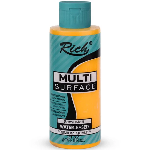 Rich Akrilik Boya Multi Surface 120 CC Vintage Turuncu 2132 ürün görseli 1