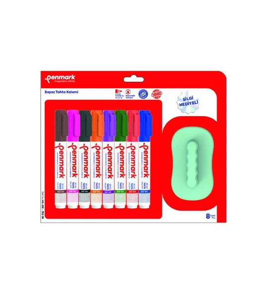 Penmark Tahta Kalemi 8 Li +Silgi Hediyeli HS-305-TKS 08 ürün görseli 1