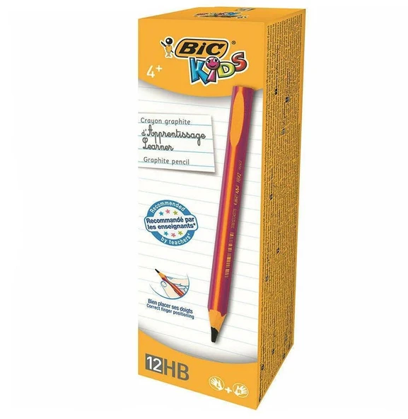 Bic Kurşun Kalem Kids Evolution HB Üçgen Jumbo 12 Lİ Pembe 919263 ürün görseli 1