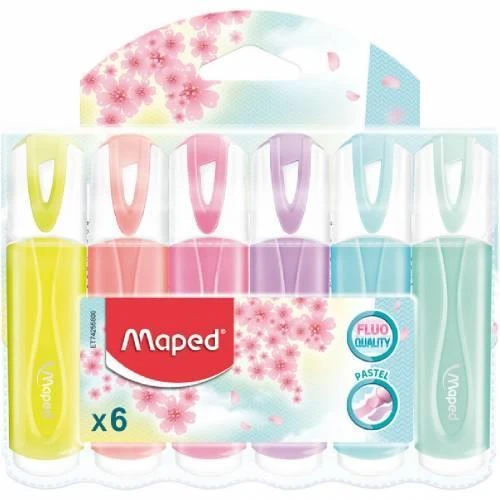 Maped Fosforlu Kalem Pastel Renk 6 LI 742558 ürün görseli 1