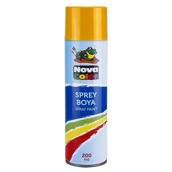 Nova Color Sprey Boya 200 ML Sarı NC-800 ürün görseli 1