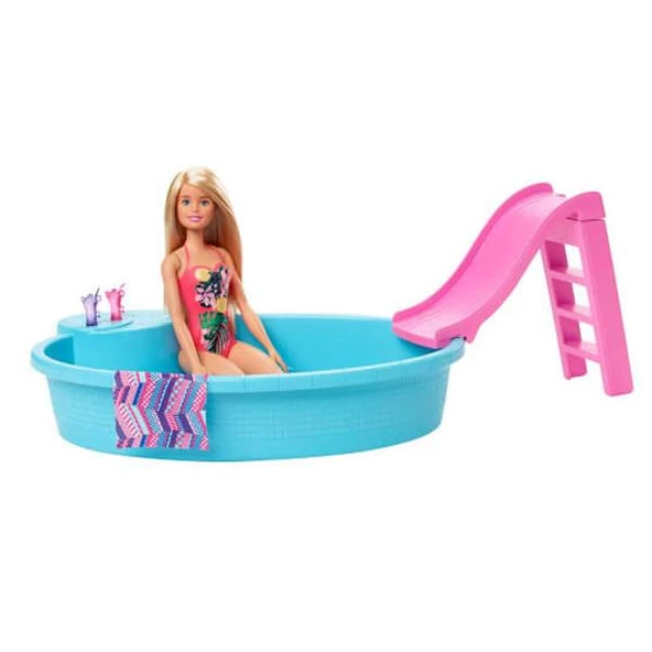Barbie Ve Havuzu Oyun Seti GHL91 ürün görseli 1