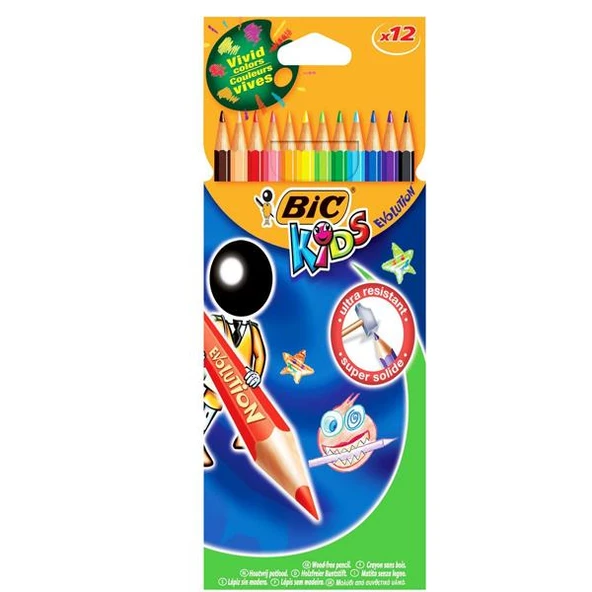 Bic Kuru Boya Evoltion Karton Kutu 12 Lİ 829029 ürün görseli 1