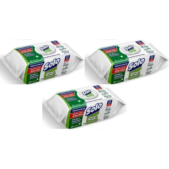 Solo Yüzey Temizlik Havlusu - Mendili 100 Yaprak Sedir Ağacı & Yasemin Esintisi (3 Lü Set) 300 Yprk ürün görseli 1
