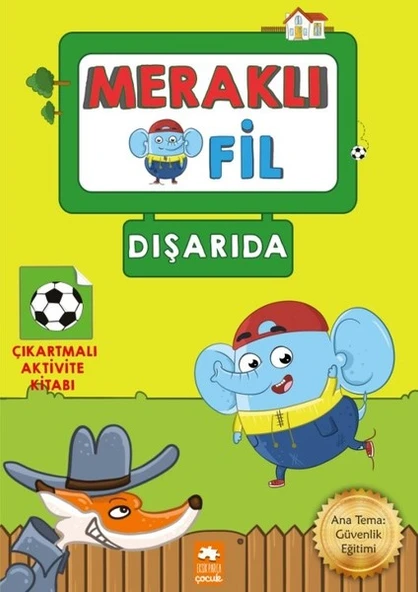 Meraklı Fil-Dışarıda-Çıkartmalı Aktivite Kitabı ürün görseli 1