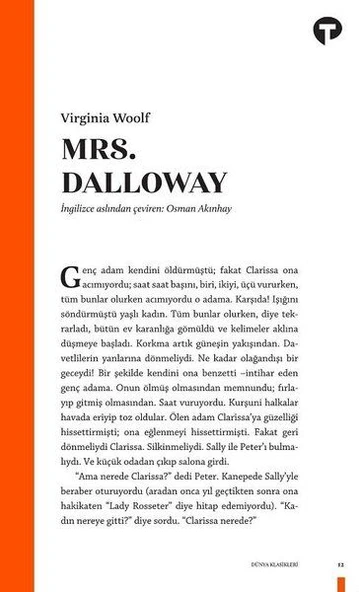 Mrs. Dalloway ürün görseli 1
