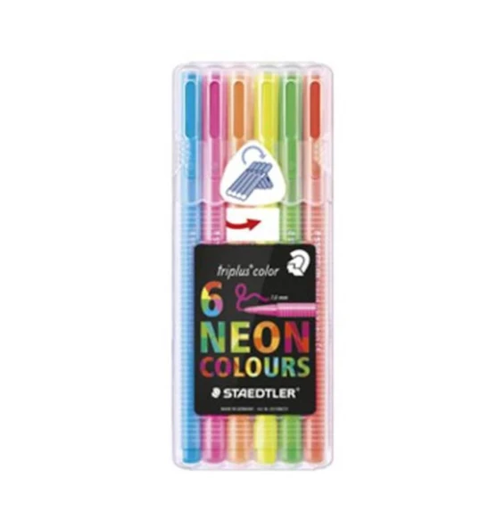 Staedtler Keçeli Boya Kalemi Triplus Color Üçgen 6 LI 323 SB6CS1 ürün görseli 1