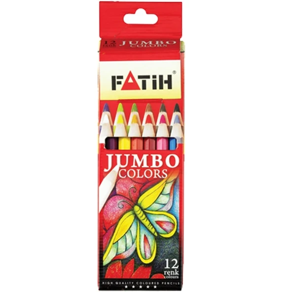 Fatih Kuru Boya Karton Kutu Jumbo Tam Boy 12 Lİ 33412 ürün görseli 1