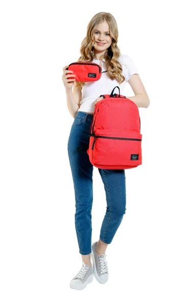 Kaukko Sırt Çantası Basıc Mercan K1408 - Resim 4