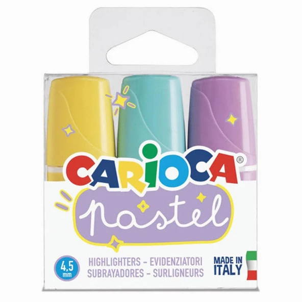 Carioca Fosforlu Kalem Mini Pastel 3 Lü 43168 ürün görseli 1
