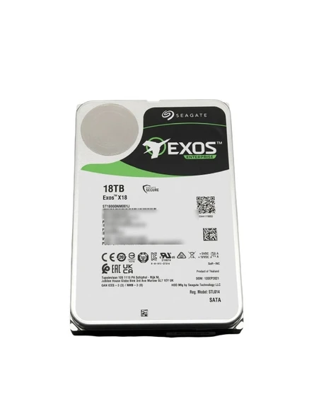 SEAGATE Exos EnterPrise X18 18TB 7200rpm 256MB Sata3 3.5" Harddisk (ST18000NM001J) ürün görseli 1