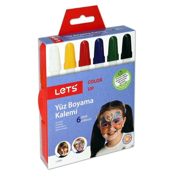 Lets Yüz Boyası Çevirmeli 6 Renk L-6806 ürün görseli 1